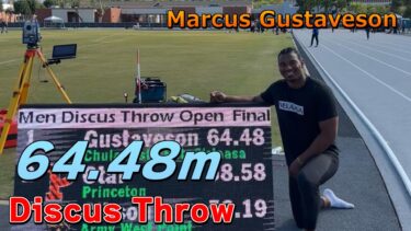 円盤投げMarcus Gustavesonが今季世界ランク7位の64.46mをマーク