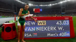 リオ五輪で43秒03の世界新を樹立したバンニーキルク